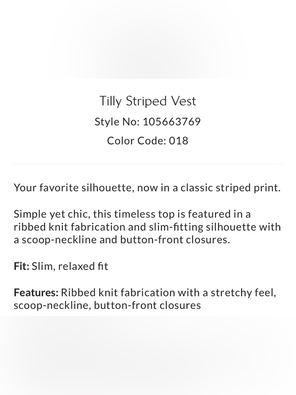 Free People Tilly Striped Vest - Picture 6 of 11